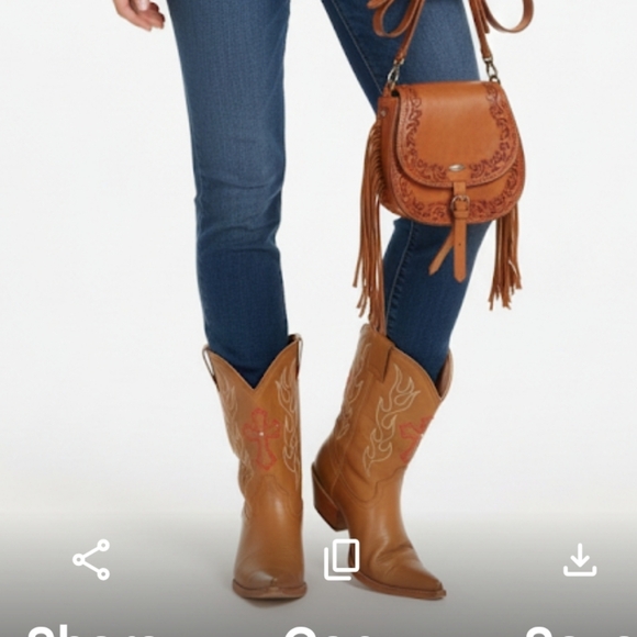 Shoes - Jar women's brown cowboy Western boots size 7.5